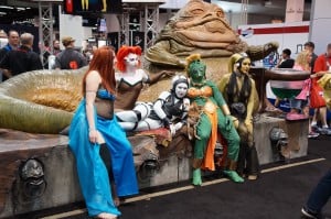 Jabba the Hutt and his slave girls