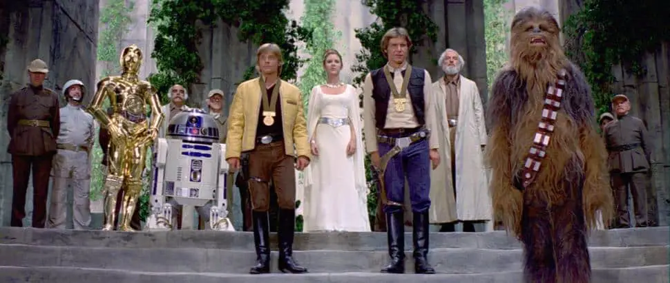 Ending of Star Wars: Episode IV - A New Hope