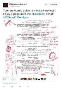 deadpool script tweet