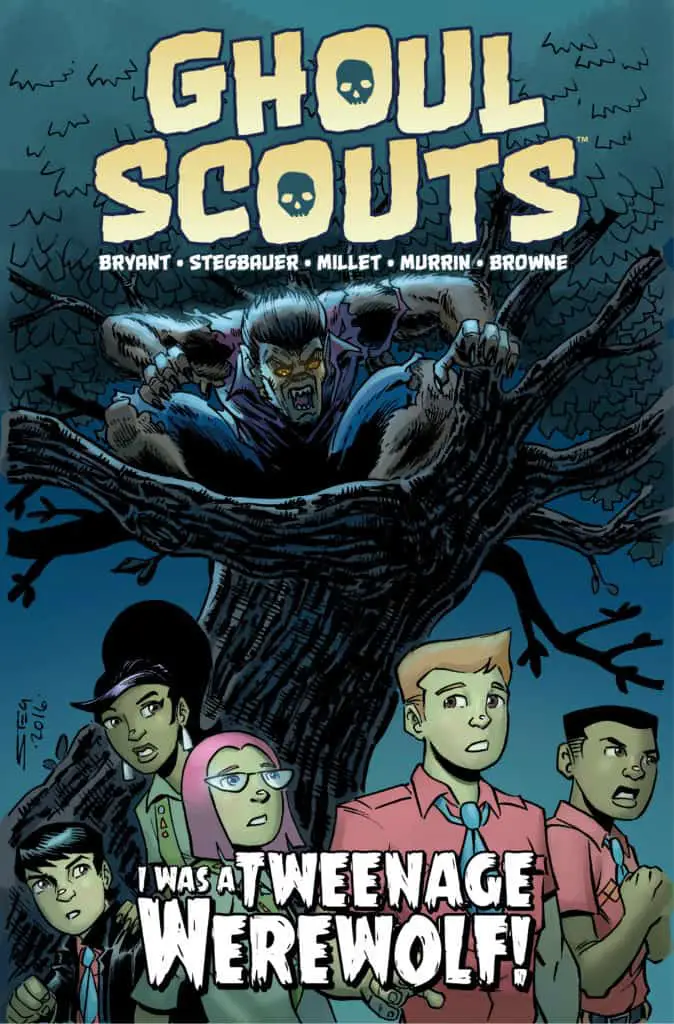 GHOUL SCOUTS Vol. 2: "I Was a Tweenage Werewolf" TPB cover