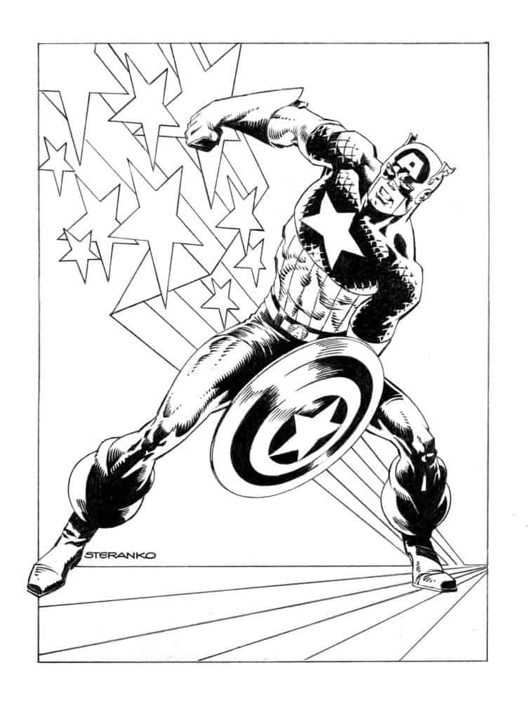 Captain America #1 - Variant Cover by Jim Steranko