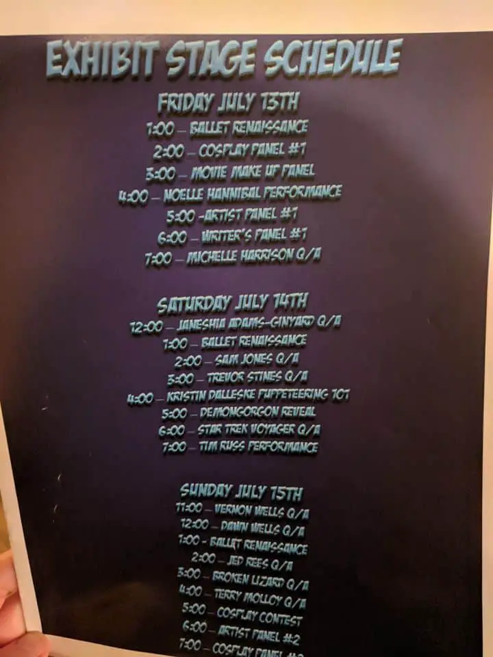Estes Park show schedule